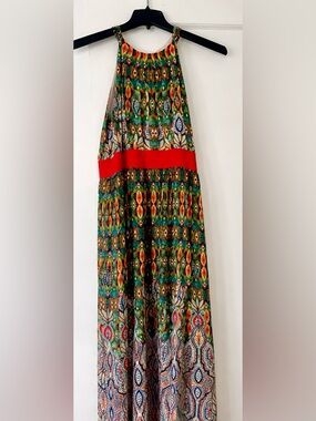 Eliza J Paisley Print Halter Maxi Dress NWT Women’s 16